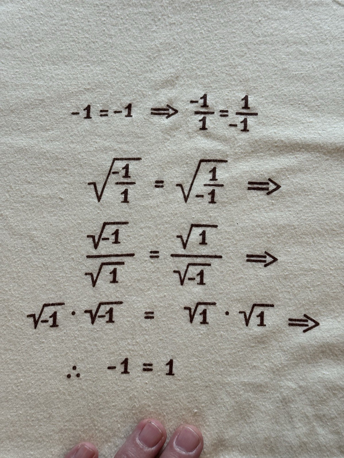 Vintage 80s Mathematical Proof T Shirt Sz L Math Nerd School College University gallery