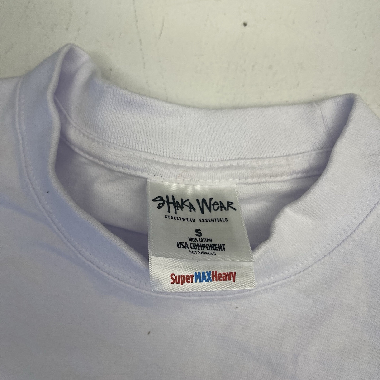 Shaka Wear Super Max Heavy White Short Sleeve T Shirts 5 Pack Mens Small Defects gallery