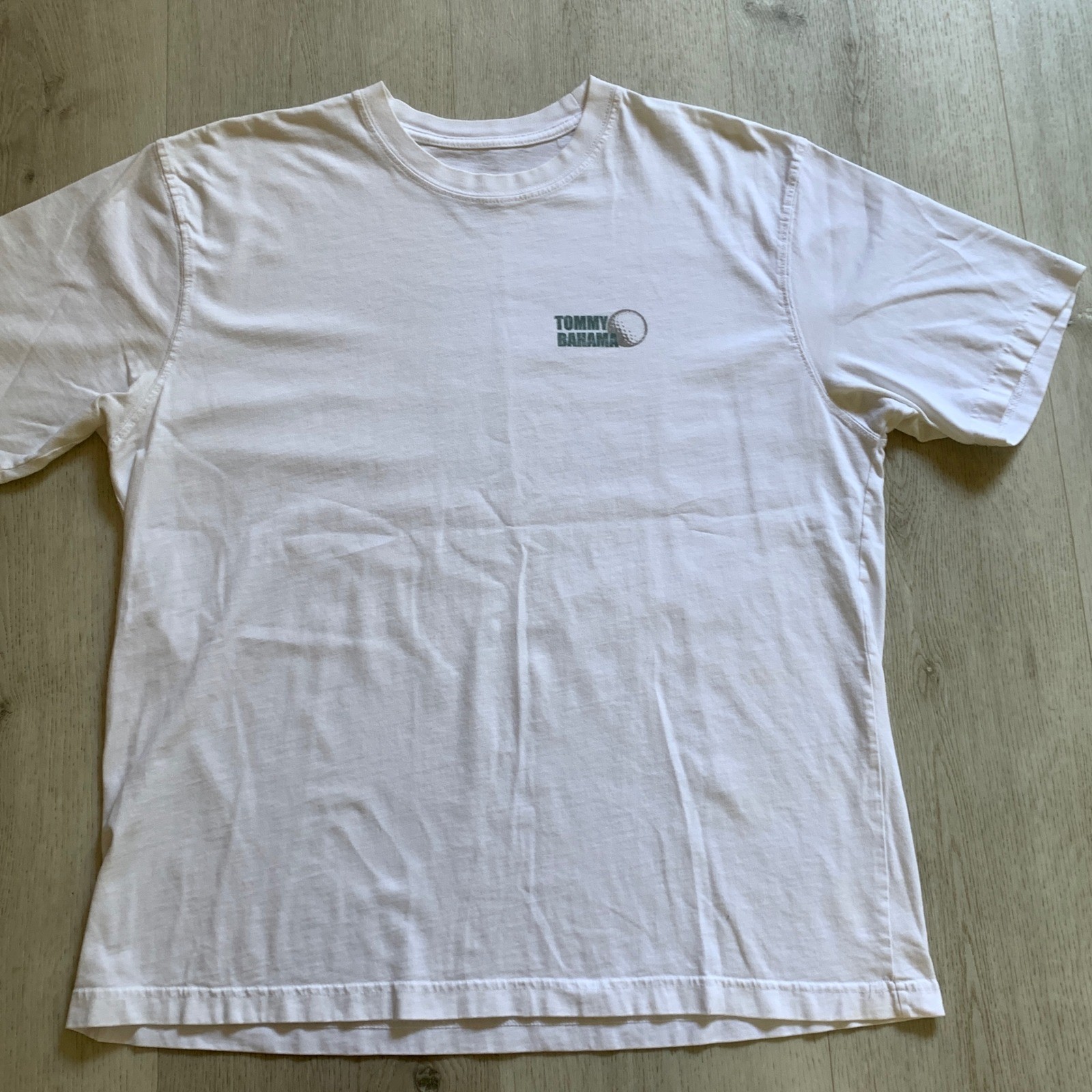 Tommy Bahama Relax Mens White Golf Cart Graphic T-Shirt Large 0-18 in 3.5 Hours gallery