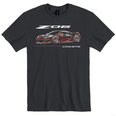 Men’s Neon Tee Shirt T-Shirt For Next Generation 2023 Z06 C8 Corvette