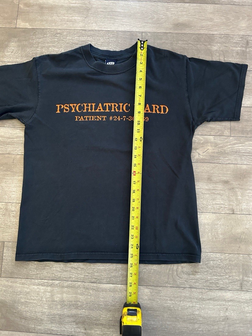 Vintage Psychiatric Ward Patient 69 Y2K Tee Funny Jail Men’s Medium Rue Jeans gallery