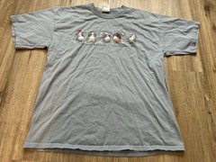 Vintage Y2K Venice Beach California Mooning Sharks Funny Duck Company T Shirt XL