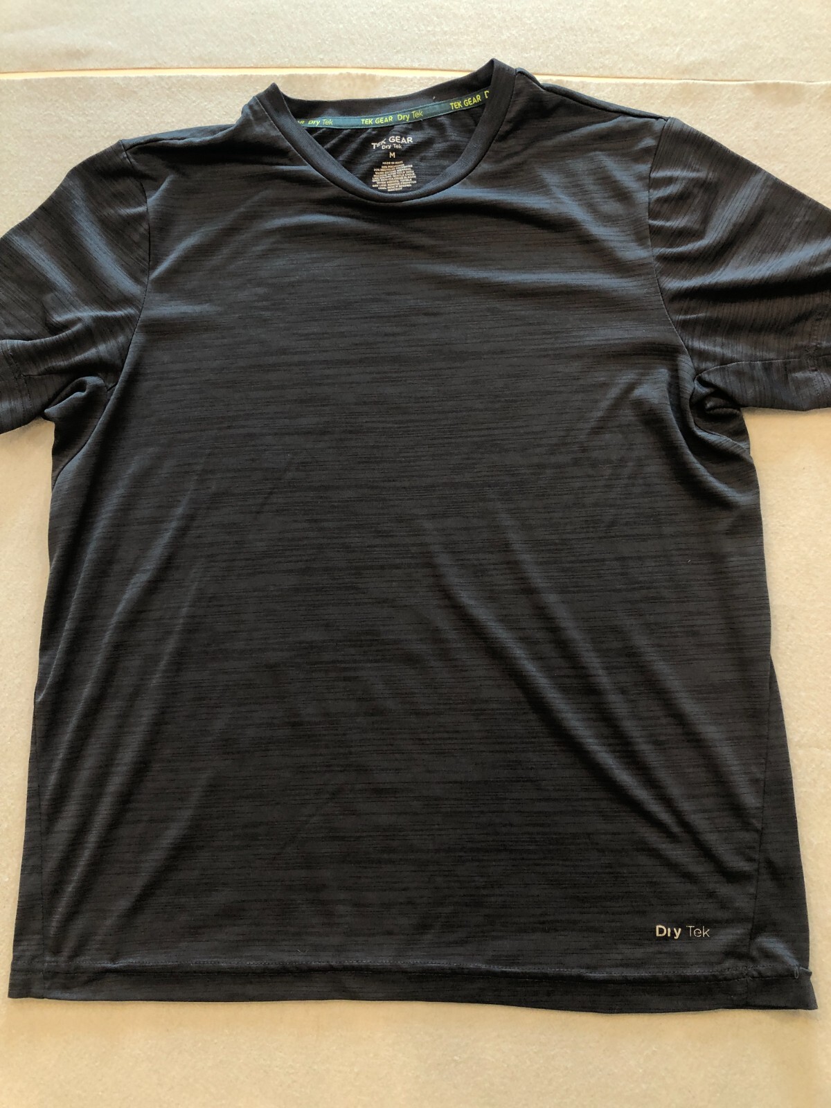 Drytek Tek Gear Shirt Men's Medium Gray Heather Activewear Tee gallery