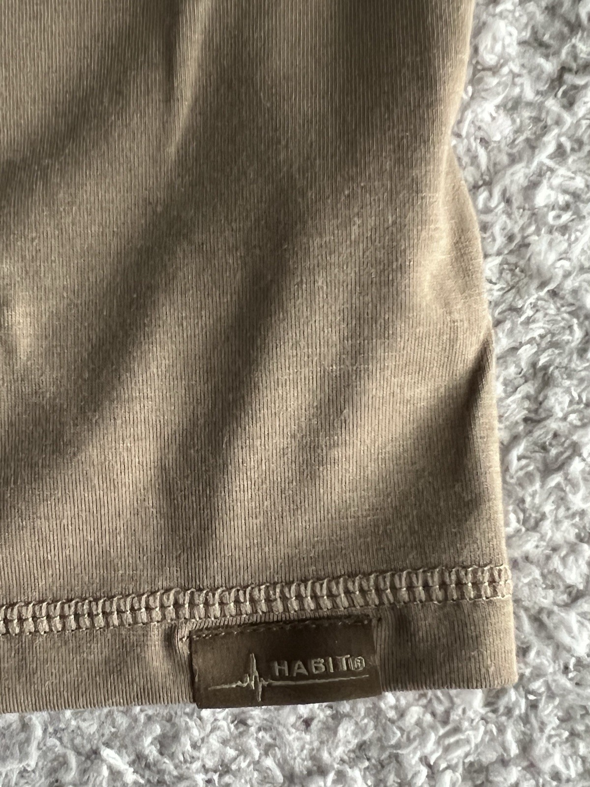 Habit Hooded Shirt Men’s Large Brown Hooded Performance Wicking Stretch Bamboo gallery