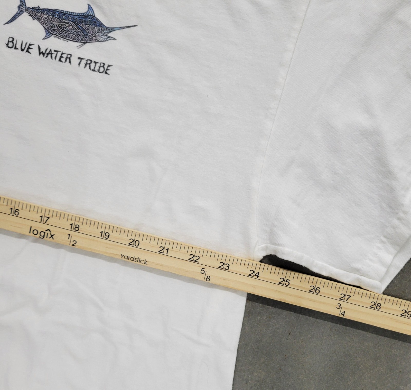 Y2K T-Shirt 2XL XXL Blue Water Tribe Fisherman Outdoor Mahi Bass Pro Shop gallery