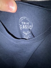 True Classic Premium Quality Crew Neck T-Shirt in Navy