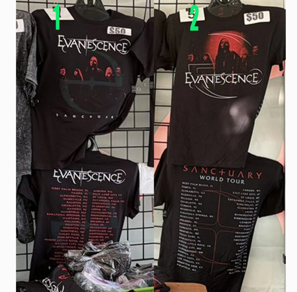 Evanescence World Tour 2026 Reprint Concert T-Shirt