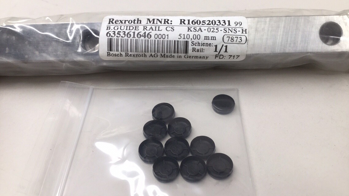 Rexroth KSA-025-SNS-H Guide Rail 510mm R160520331 0641-0J0R With Plugs