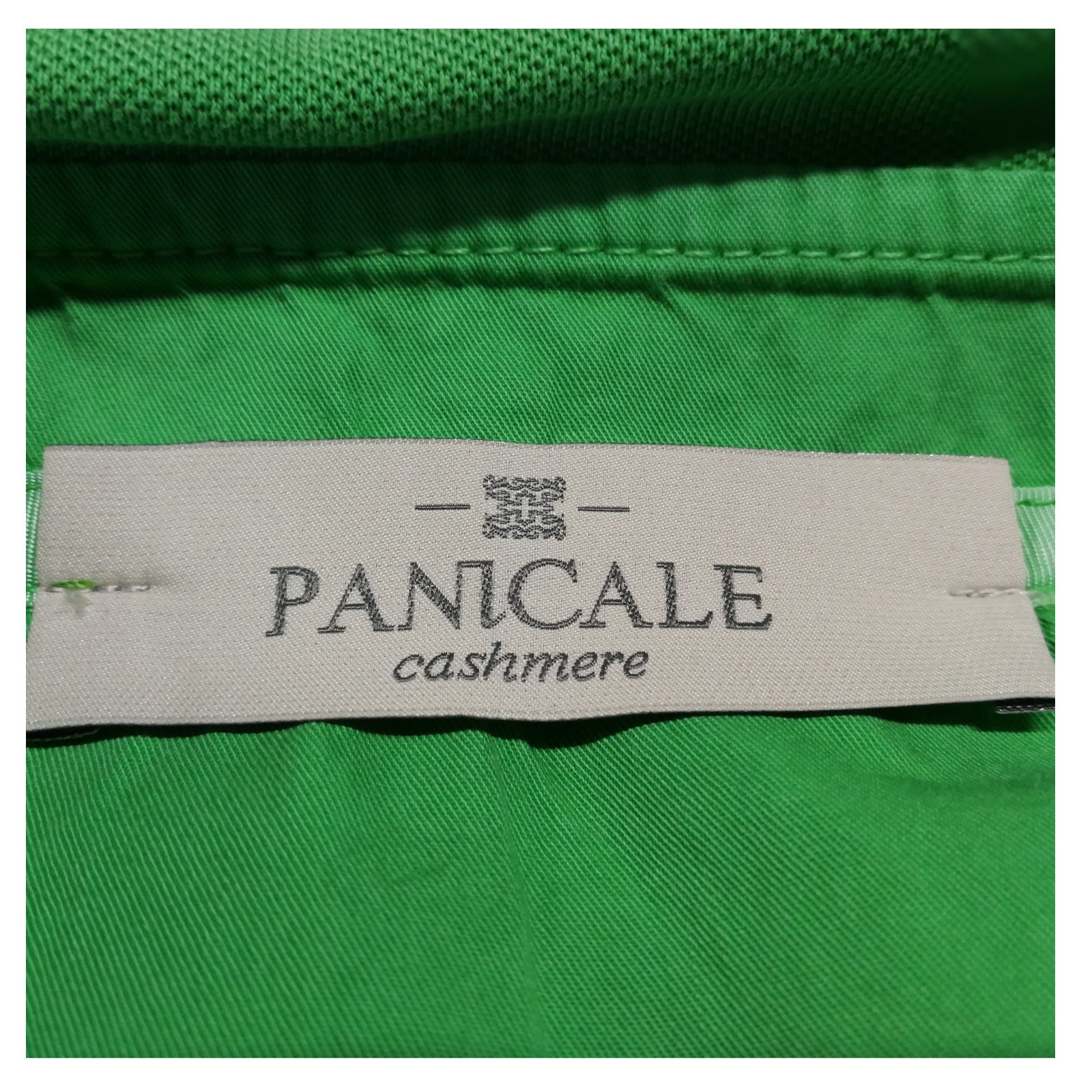 Panicale Men's Half Sleeve Polo Shirt with Side Slits Green 100% Cotton gallery