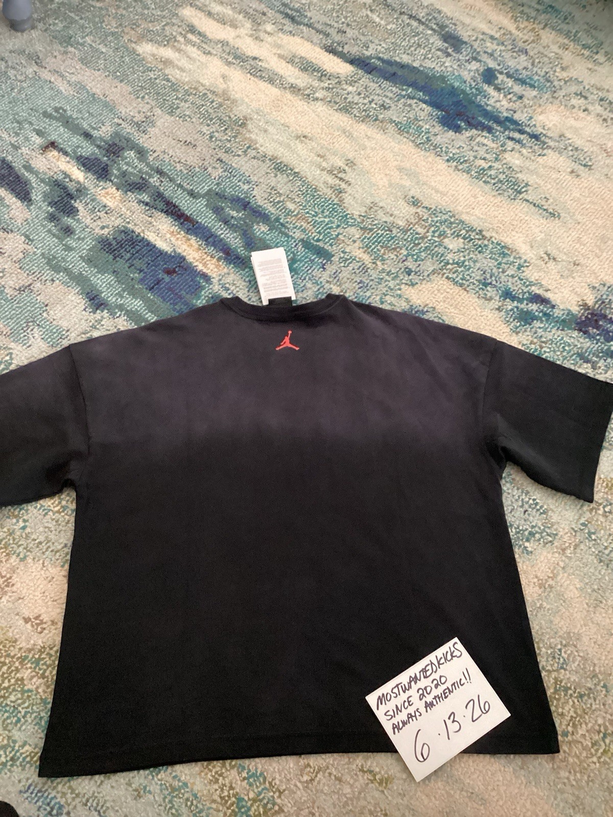 NWT Nike Air Jordan Shattered Backboard Black Loose Fit T-Shirt Men’s Sz M gallery
