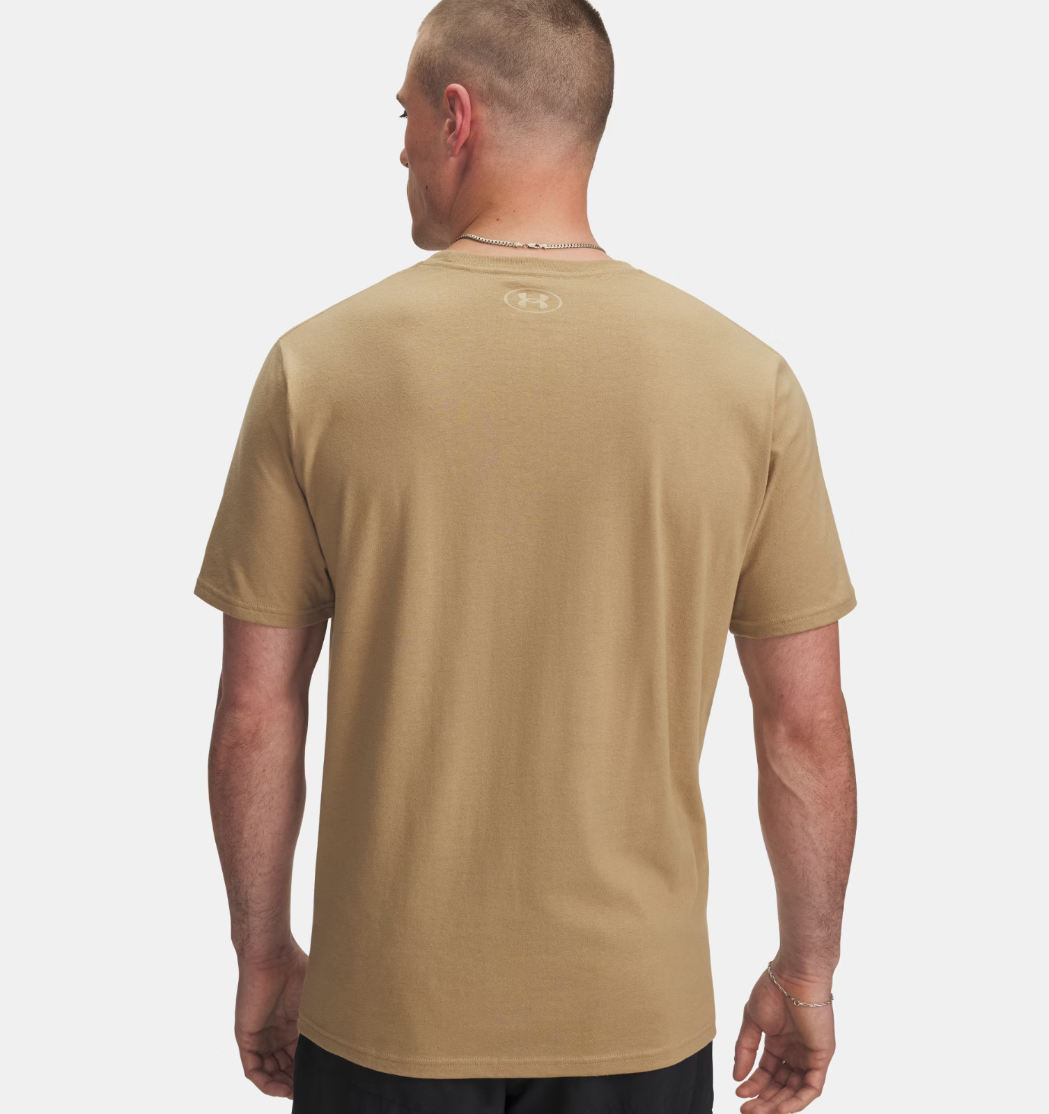 Under Armour Men's UA Antler Logo T-Shirt 1366017 - Camel/Khaki Base L XL or 2XL gallery