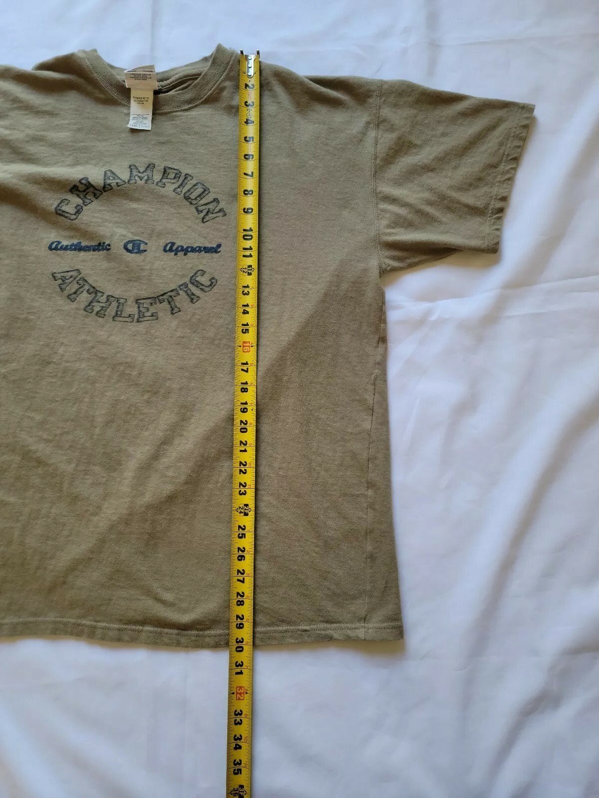 Champion authentic athletic apparel sz 2XL XXL T-Shirt Spellout Logo brown gallery