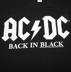 AC/DC Back in Black 2016 Rock or Bust Double-sided Concert Tour Shirt Size Large