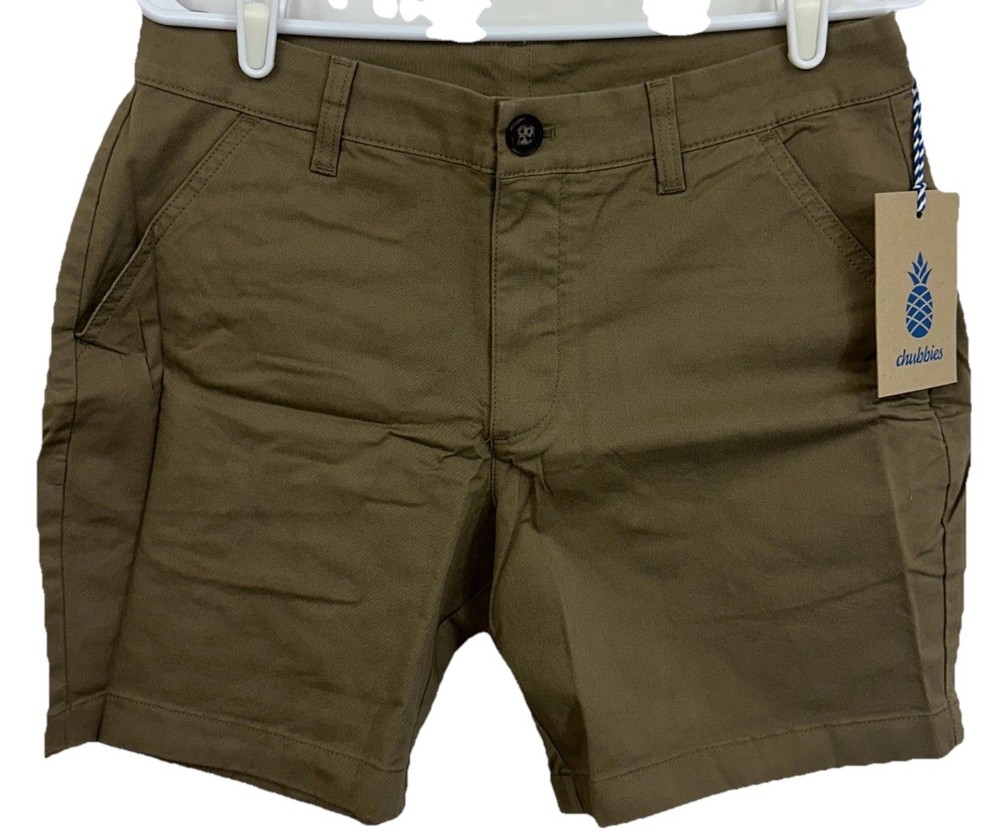 NWT Chubbies The Top Drawer Men’s 30 7” Inseam Flat Front Khaki Shorts $64.50