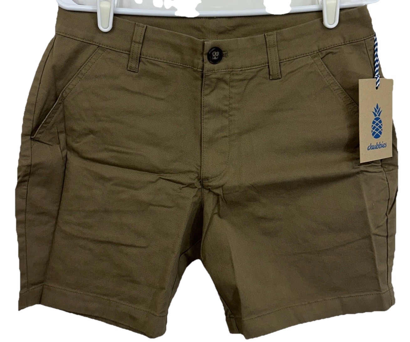 NWT Chubbies The Top Drawer Men’s 30 7” Inseam Flat Front Khaki Shorts $64.50