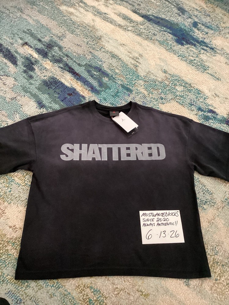 NWT Nike Air Jordan Shattered Backboard Black Loose Fit T-Shirt Men’s Sz M
