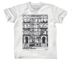 Authentic Led Zeppelin Physical Graffiti T-Shirt White S M L XL 2XL NEW