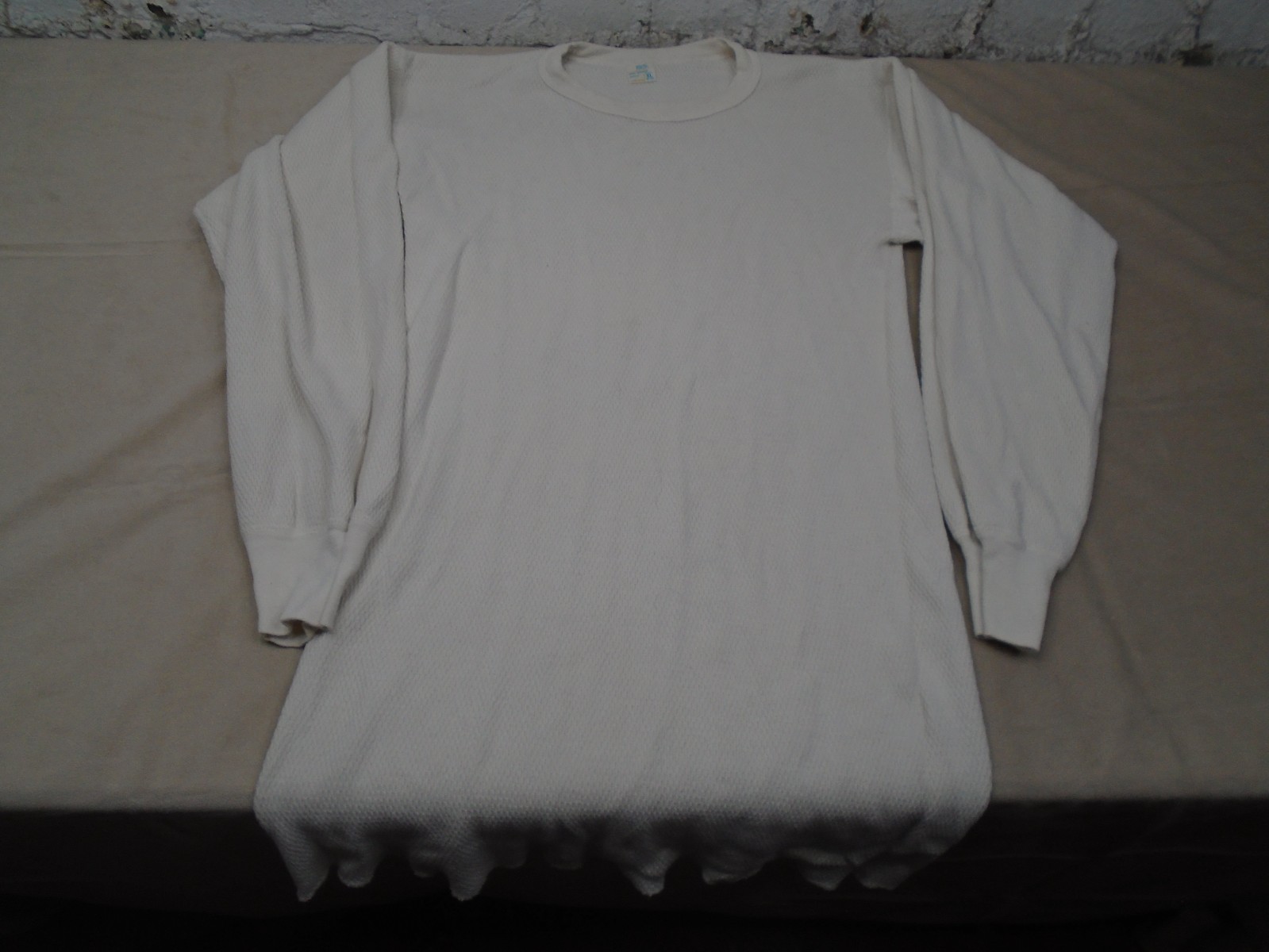 Vintage 70s JC Penny Waffle Knit Thermal Shirt XL 100% Combed Cotton Grunge * gallery