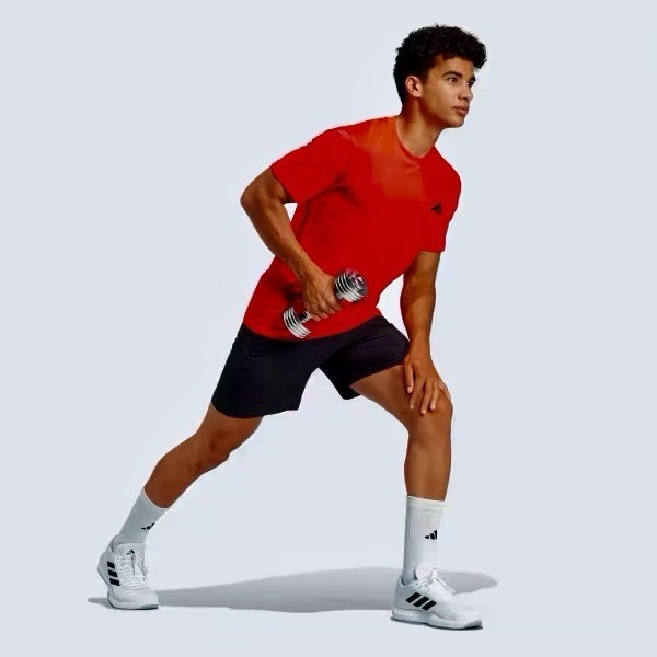 NEW Mens $25 ADIDAS Train Essentials Feelready Training Tee JC5194 Pure Ruby XXL gallery