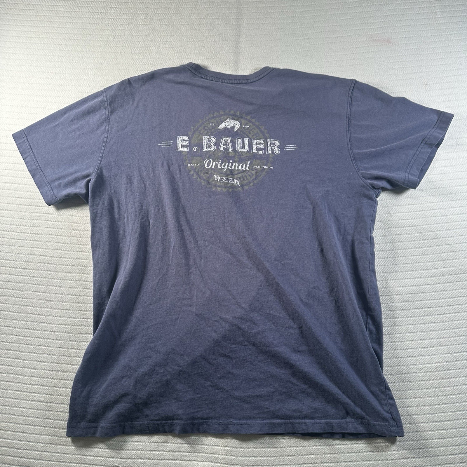 Eddie Bauer Legend Wash T Shirt Men’s Size L Blue Cotton Short Sleeve Classic gallery