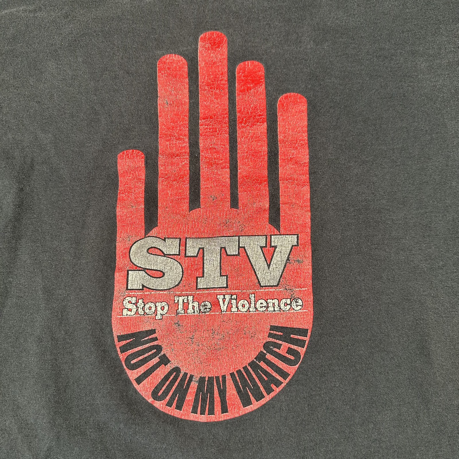 STV Stop The Violence Shirt Mens Extra Large Black Not On My Watch Graphic Tee gallery