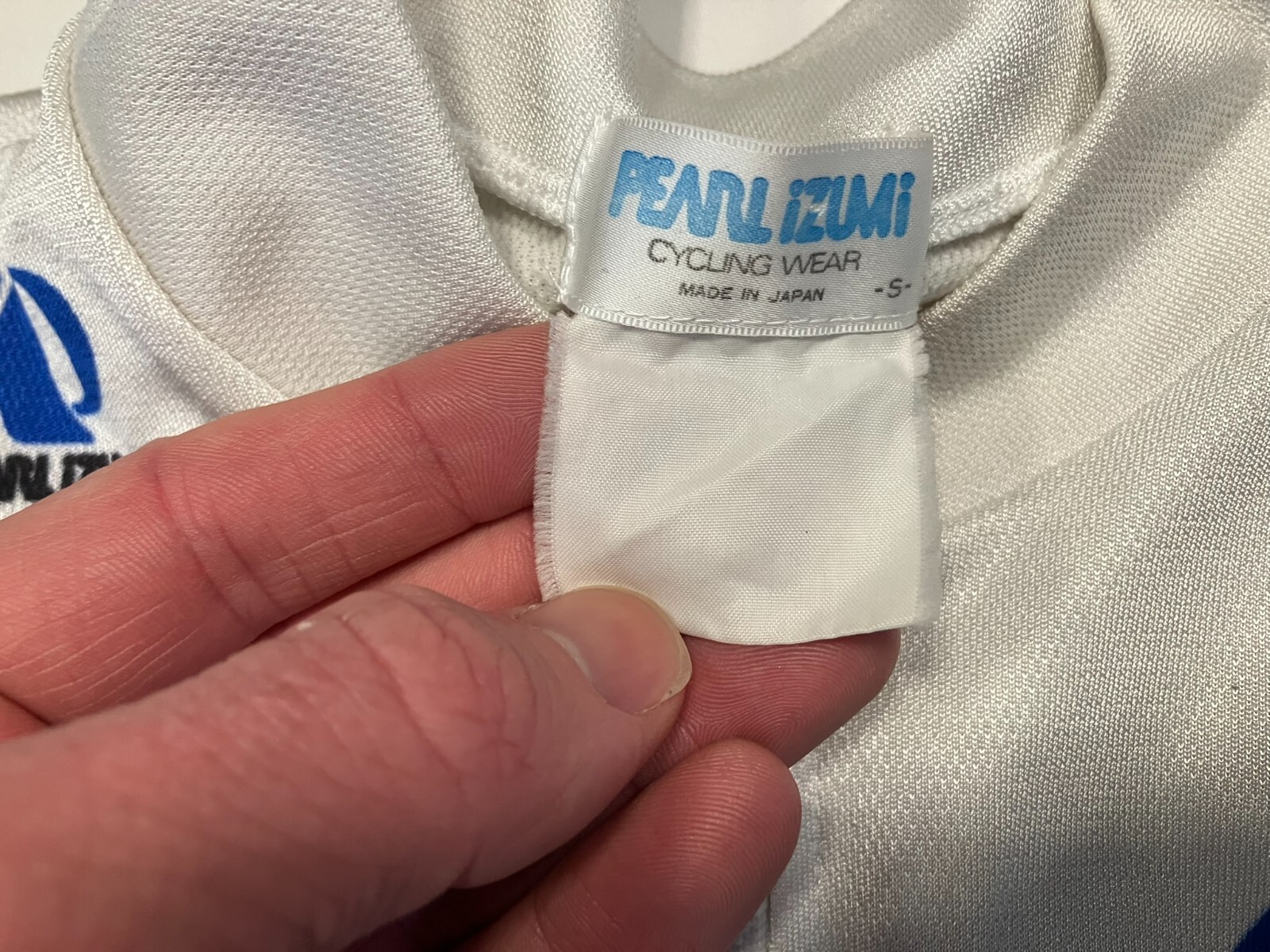 Vtg PEARL IZUMI x PANARACER White DIA-COMPE CYCLING TEAM JERSEY Bike Shirt Sz S gallery