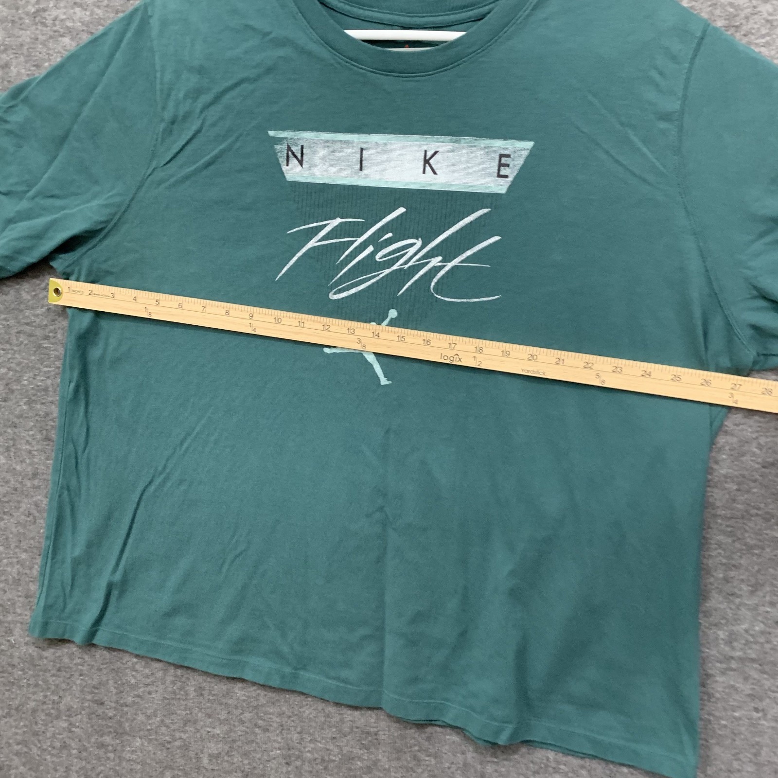 Nike Air Jordan Tee Shirt Mens 3XL Flight Jumpman Logo Teal Green Short Sleeve gallery