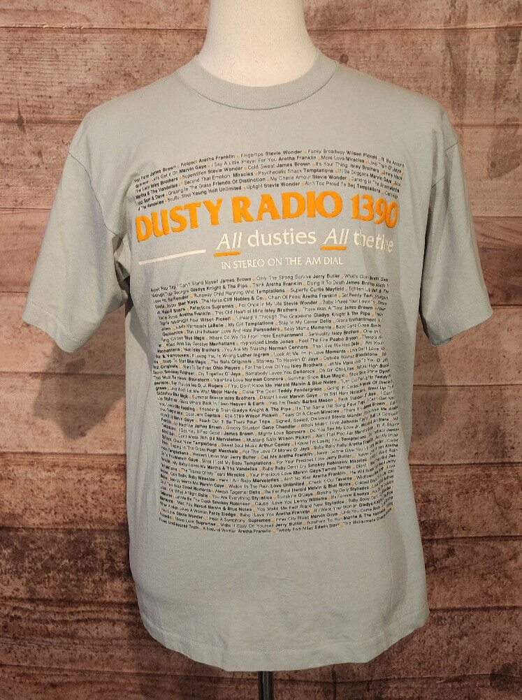 VTG 90's WCGI Dusty Radio 1390 Chicago Oldies/Motown Best 50/50 T-Shirt XL gallery