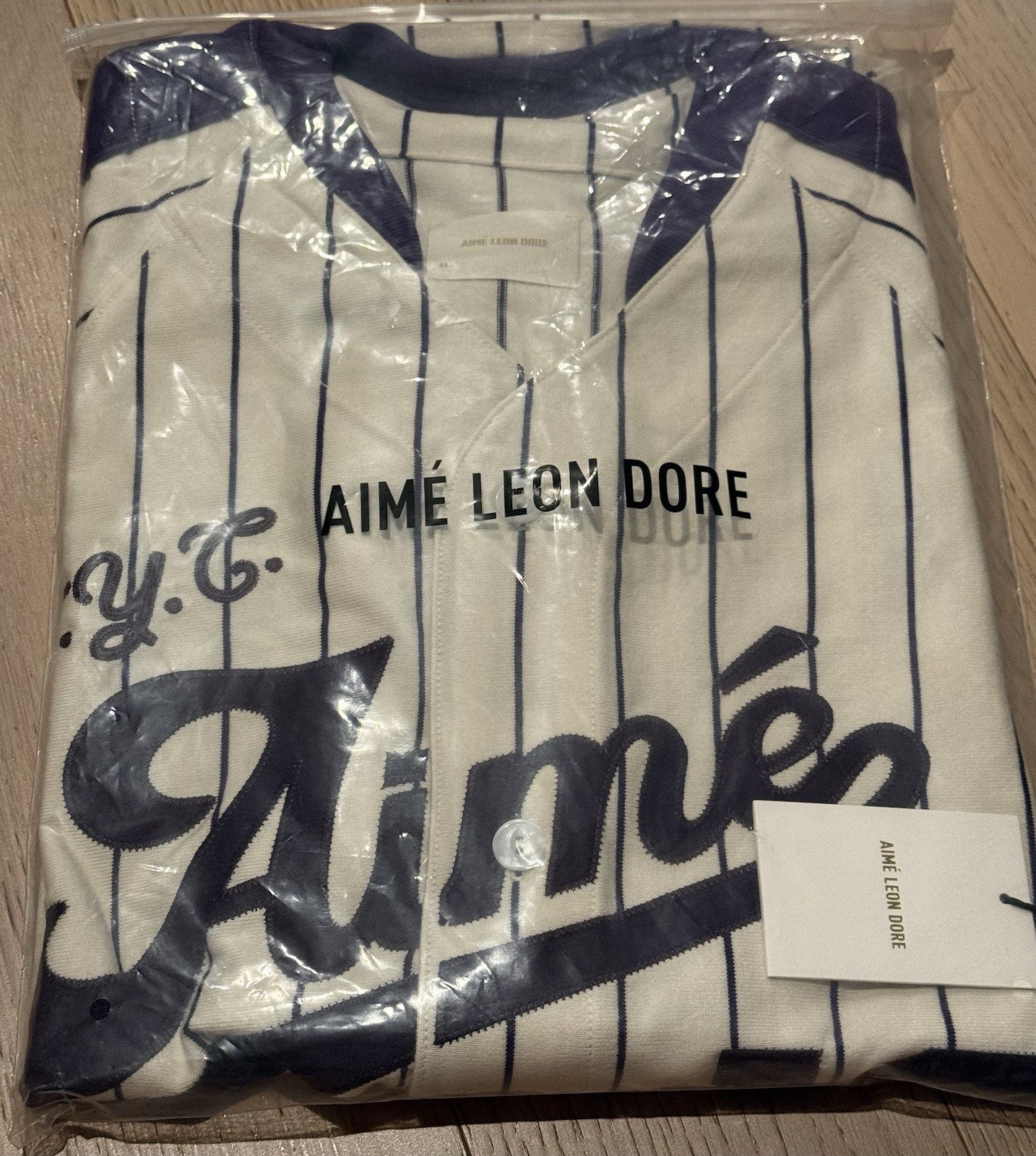 ALD Aime Leon Dore Baseball Jersey Coconut Milk Large gallery