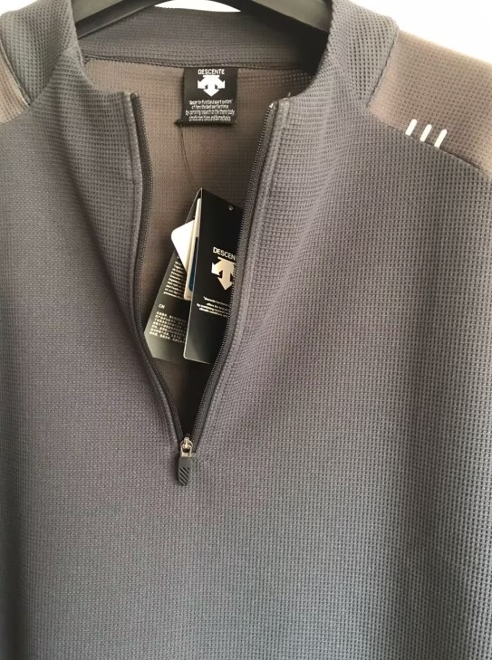 Descente Half Zipper Quick Drying Huagefu Long Sleeves T-shirt gallery