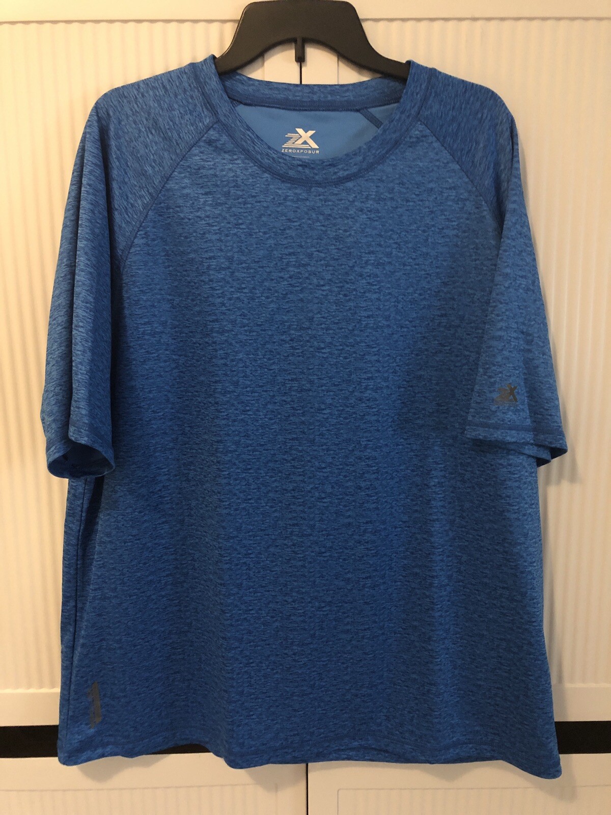Men's ZX Bright Blue ZEROXPOSUR UPF Sun Protection 50+ Top XXL/XXG 2X Shirt SNKL gallery