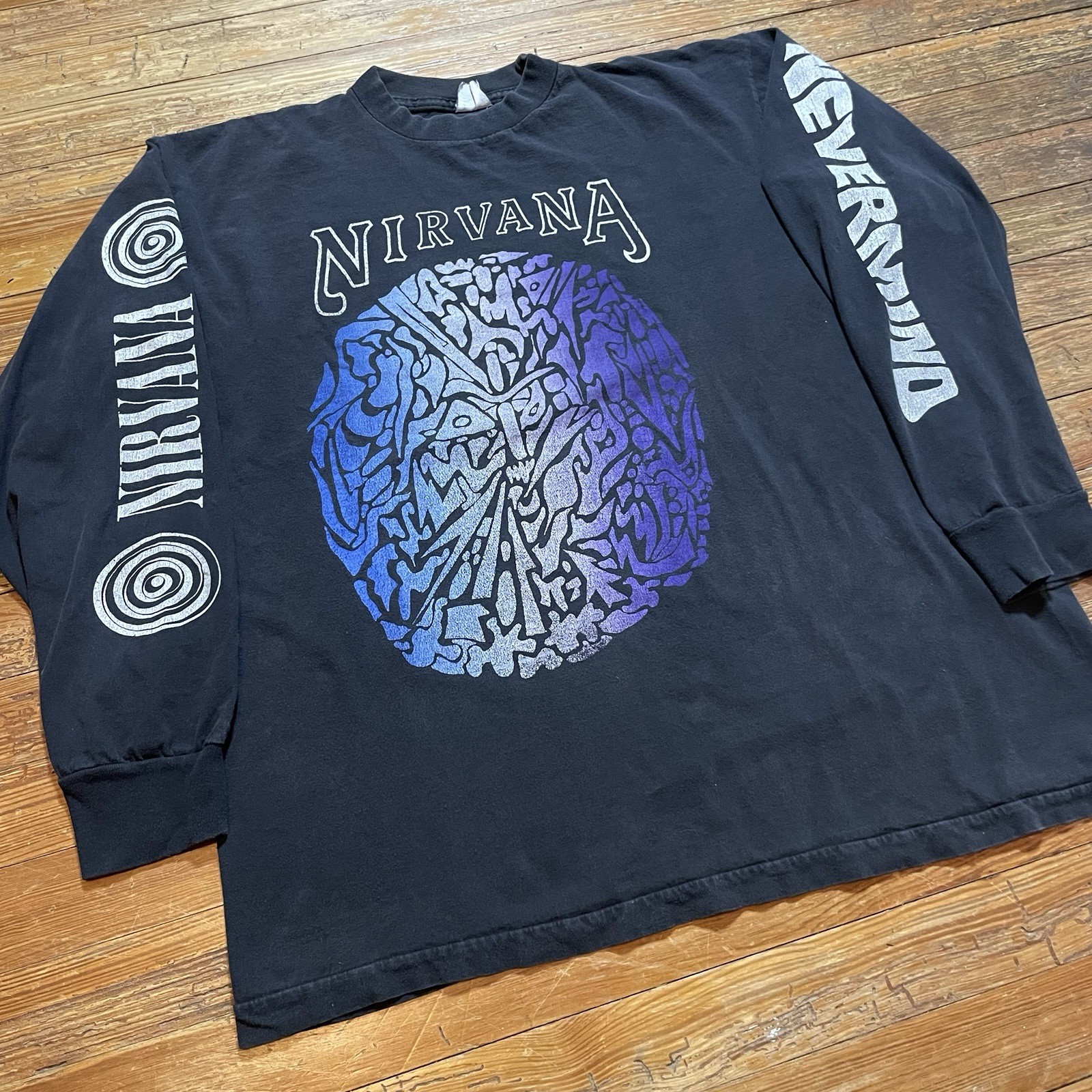 Vintage 90s Nirvana Roskilde Shirt Nevermind Tour Grunge Band Longsleeve gallery
