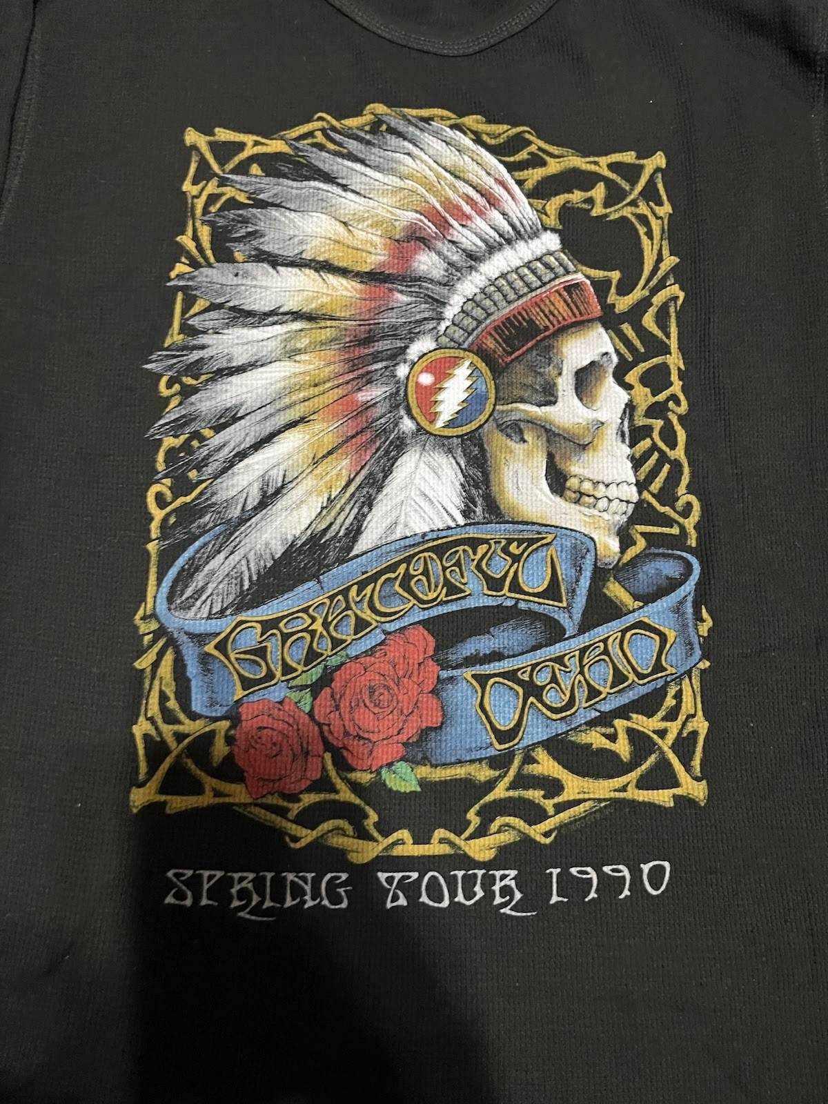 GRATEFUL DEAD-SPRING TOUR '90-LONG SLEEVE BLACK T-SHIRT - XXL Garcia,Lesh gallery