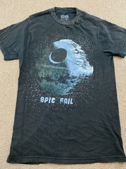 Star Wars Shirt The Death Star Epic Fail Funny Retro S Mad Engine Darth Vader