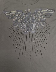 Sean John Studded Flying Eagle Shirt XL Green Y2K 90s Hip Hop Urban Streetwear