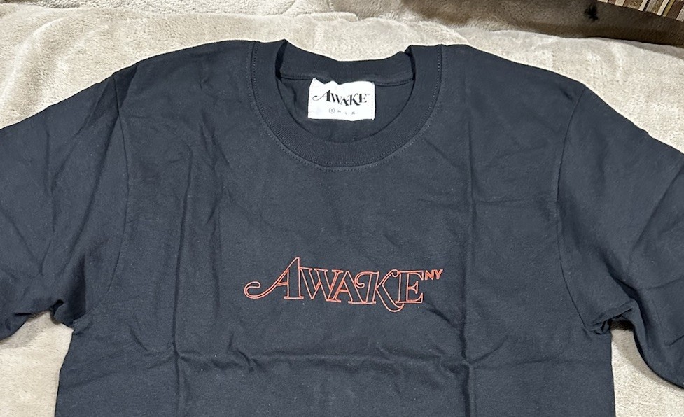 Awake NY Classic Outline Logo Tee Black Size Small (BRAND NEW) 100% Authentic gallery