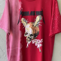 Rise As 1NE Men’s Size Large Red Multicolor Damage Inc. Short Sleeve T-Shirt NWT