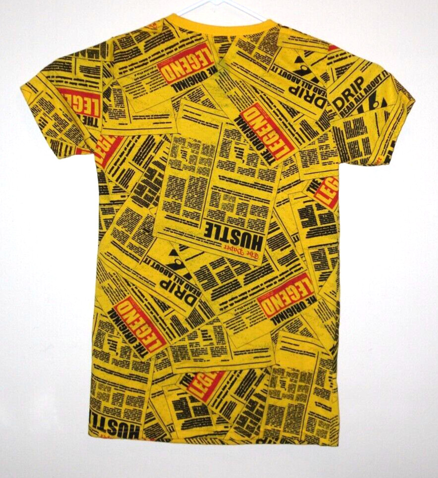 Launder Bailey Apparel T-Shirt Size Small Hustle Bear The Original Legend AOP gallery