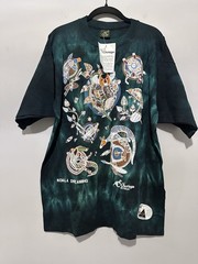 NWT Churinga Designs Australia Green Tie Dye Koala Dreaming T Shirt L Aboriginal