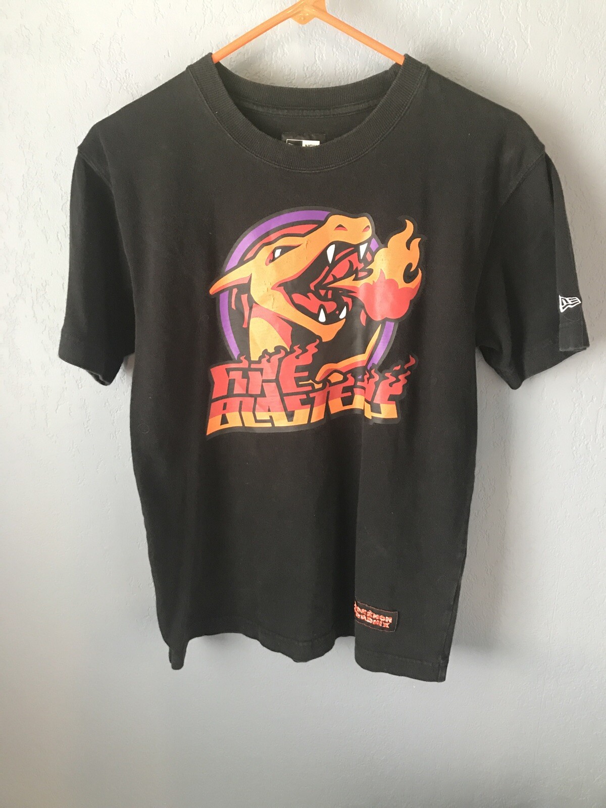 Vintage New Era Pokemon Center Exclusive Charizard T Shirt *ONLY ONE ON EBAY*