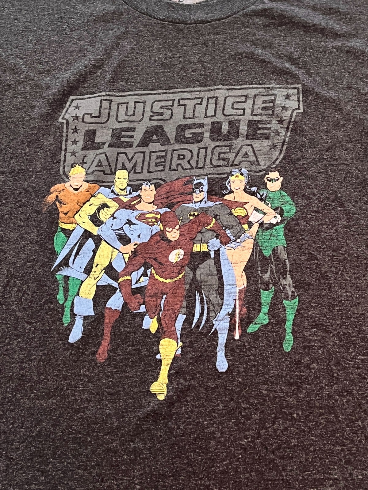 DC COMICS Justice League of America T-SHIRT 2X XXL 50/50 Cotton/Poly