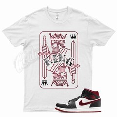 White KING T Shirt for Air J1 1 Mid Black Gym Metallic Red AJ1 7 9