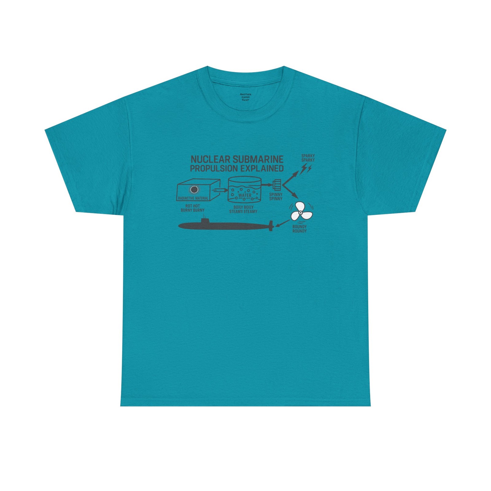 Nuclear Submarine Propulsion Diagram Tee | Science STEM Shirt gallery