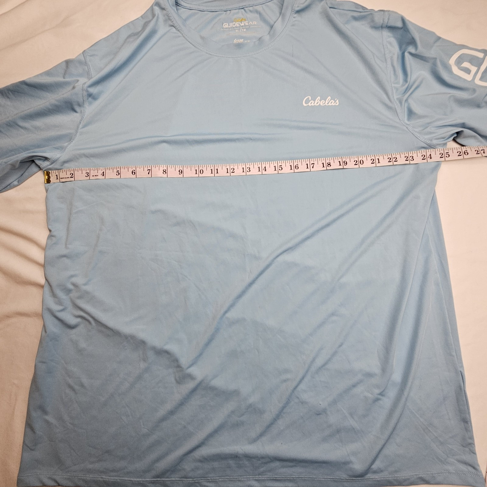 Cabela's Shirt Men's XL Guidewear 50+UPF Sun Shirt Long Sleeve Blue Coolcore gallery
