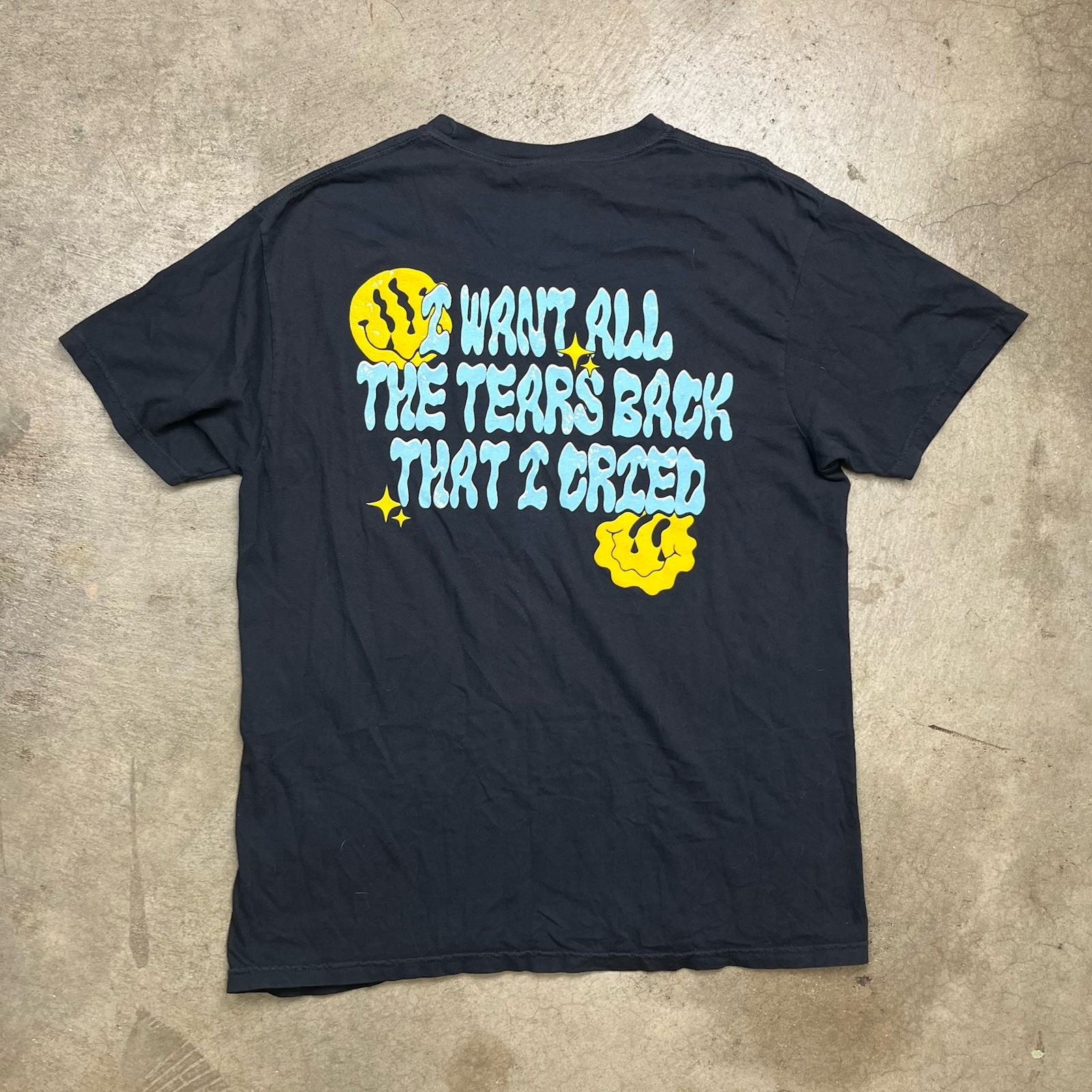 Lauren Spencer Smith Graphic T-Shirt black large Fingers Crossed tears cried gallery