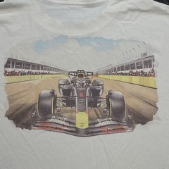 Oracle Red Bull X American Eagle Boxy Fit Racing Race Cars White T-Shirt Sz M