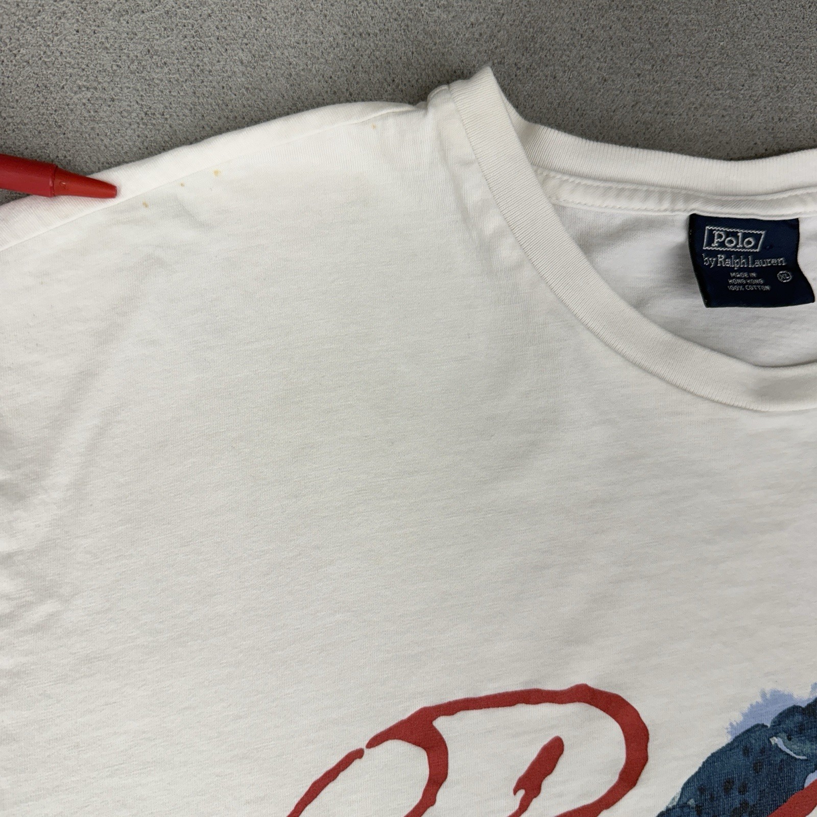 Vintage Polo Ralph Lauren Men’s XL Shirt Crab Print Sport RL 90’s Hong Kong Tee gallery