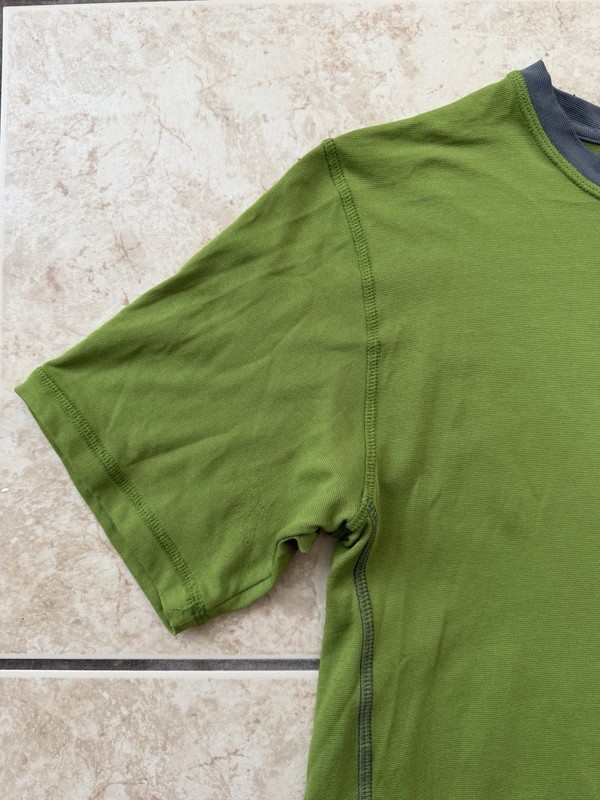 PrAna Short Sleeve Mens Medium Green Climbing T-Shirt Athletic Training Rock Tee gallery