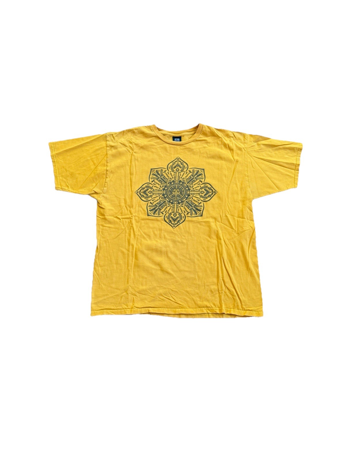 Obey “Stop The Violence” Yellow Skate Shirt Size Men’s XL gallery