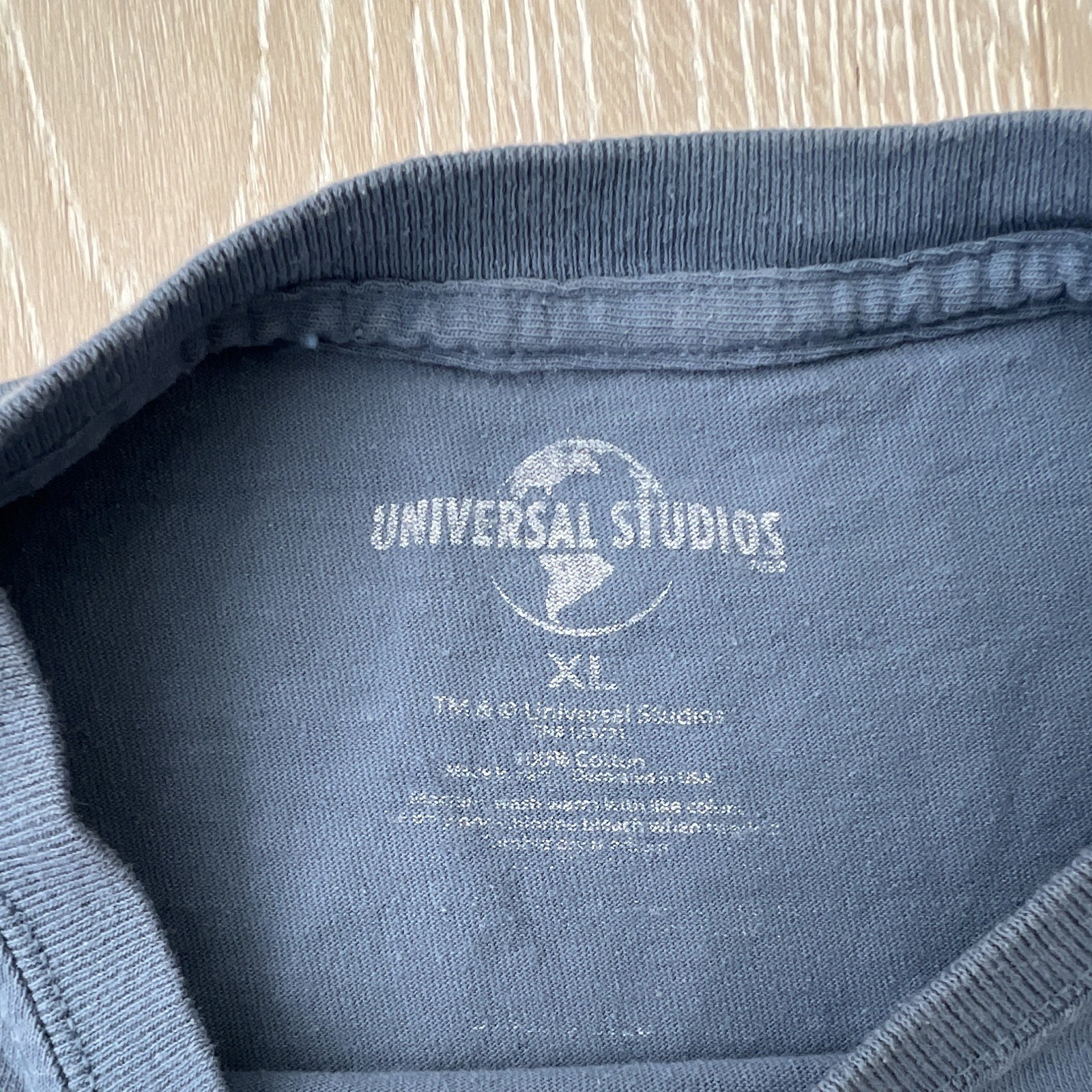 Universal Studios The Simpsons Duff Logo Graphic Blue Cotton Crew T-Shirt XL gallery